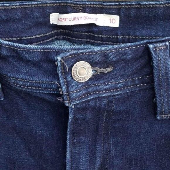 Levi's 529 Curvy Bootcut Jeans size 30 x 30 size 10 - Picture 2 of 6